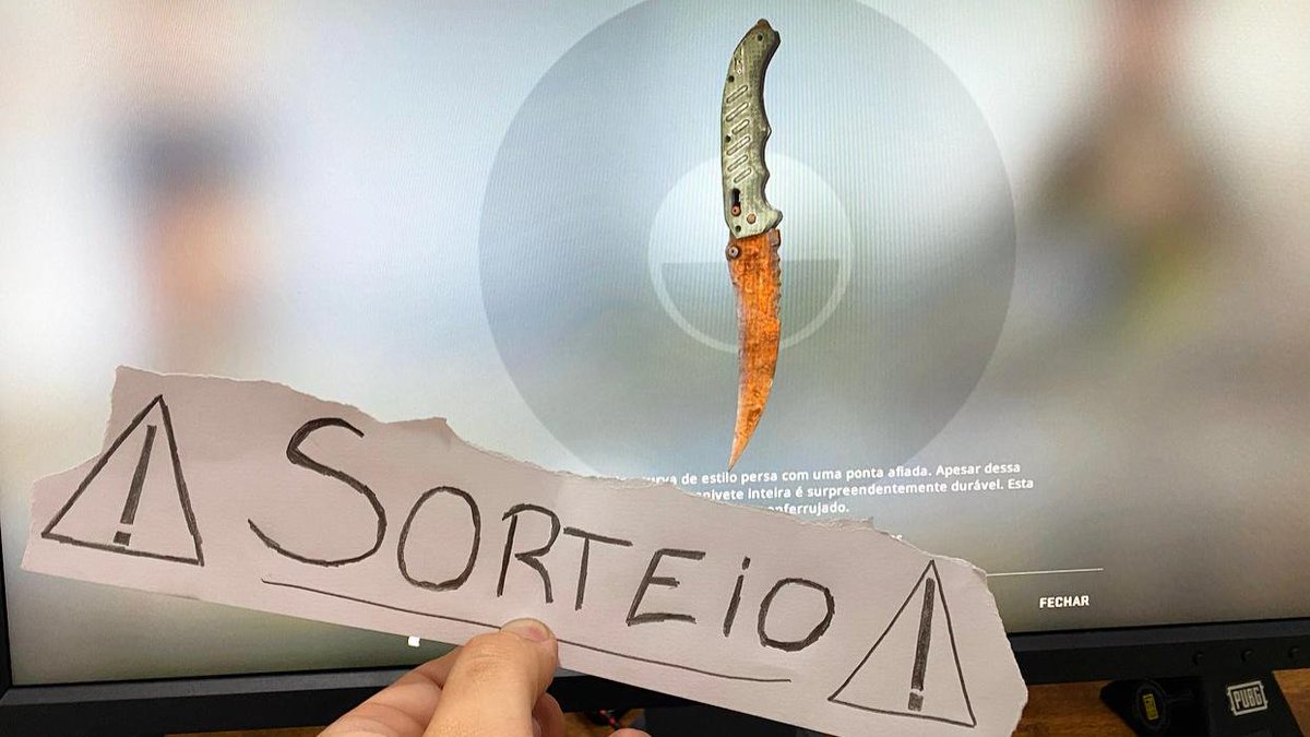 Sorteio Exclusivo do Twitter
🎁 Flip Knife | Rust Coat (R$600)
Regras:
1- Like + RT
2- Seguir <a href="/CanalDoSaullo/">Saullo</a> <a href="/secomandi7/">Lucas Secomandi</a> <a href="/KINGSofPROFITg/">Kings of Profit</a> 
3- Marcar 1 amigo (Não tem limite de marcações) QUANTO MAIS MARCAR, MAIS CHANCES DE GANHAR!

Resultado dia 12/06/2020, boa sorte a todos 🍀
