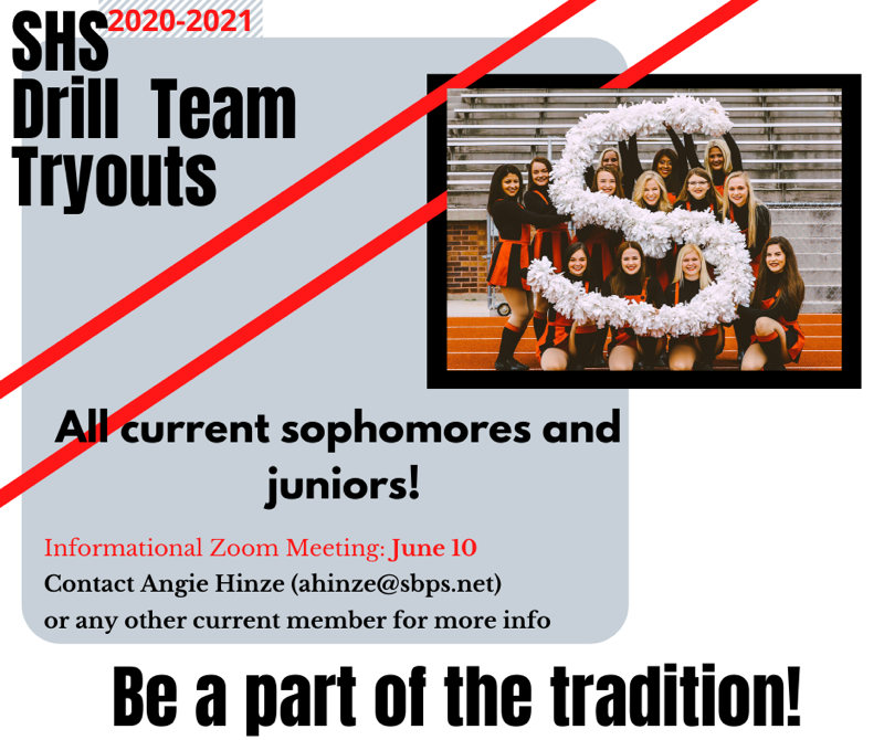 scbpubschools's tweet photo. If you are a current Sophomore or Junior who is interested in Drill Team contact Mrs. Hinze to attend an information meeting about tryouts.  #bearcatpride https://t.co/qvgU2wV9Fc