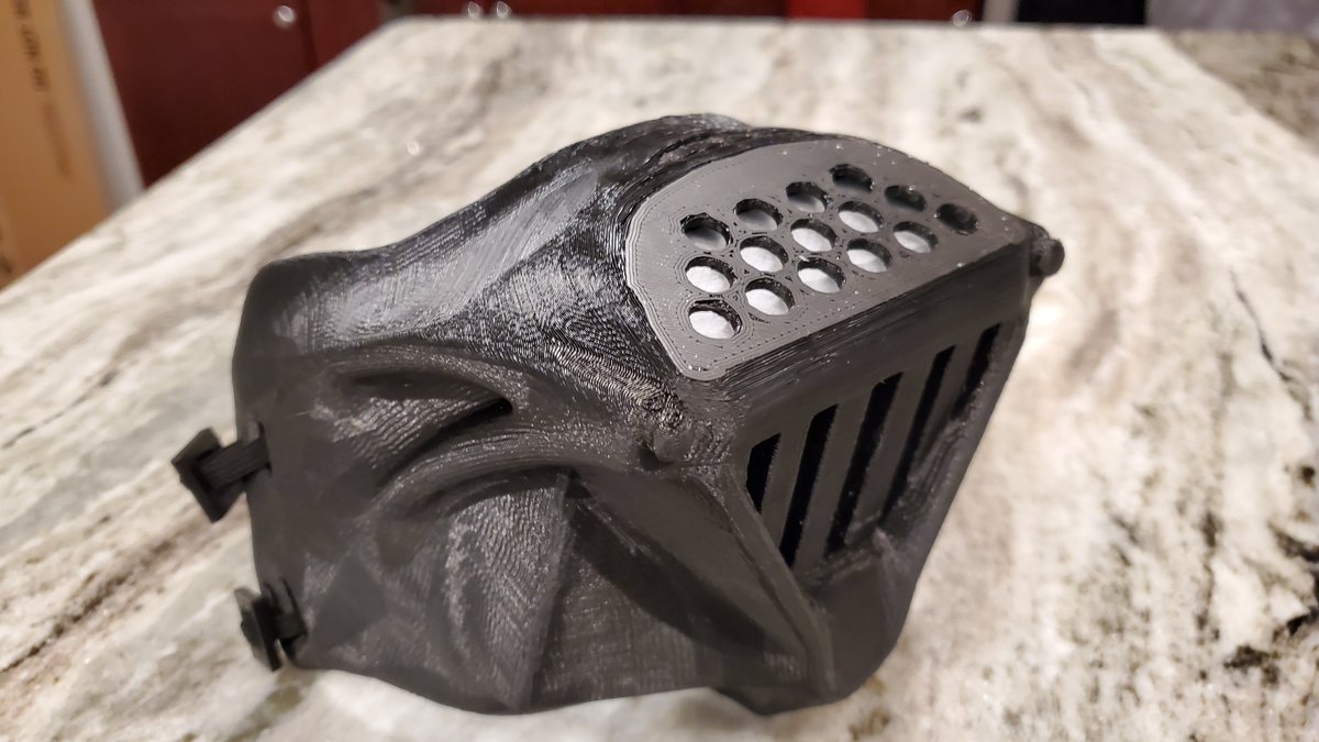 IntrepidDawn's tweet photo. Join the Dark Side! Inspired by the Dark Lord himself our Star Wars Darth Vader Face Mask can accept an internal filter and provide protection on par with a cloth mask. Get yours today! https://t.co/UMT5KHbFhx #StarWars #3Dprinted #COVID19 #StarWarsRP #sith
#facemasks #StarWarsRP https://t.co/pz6dv0ptZs