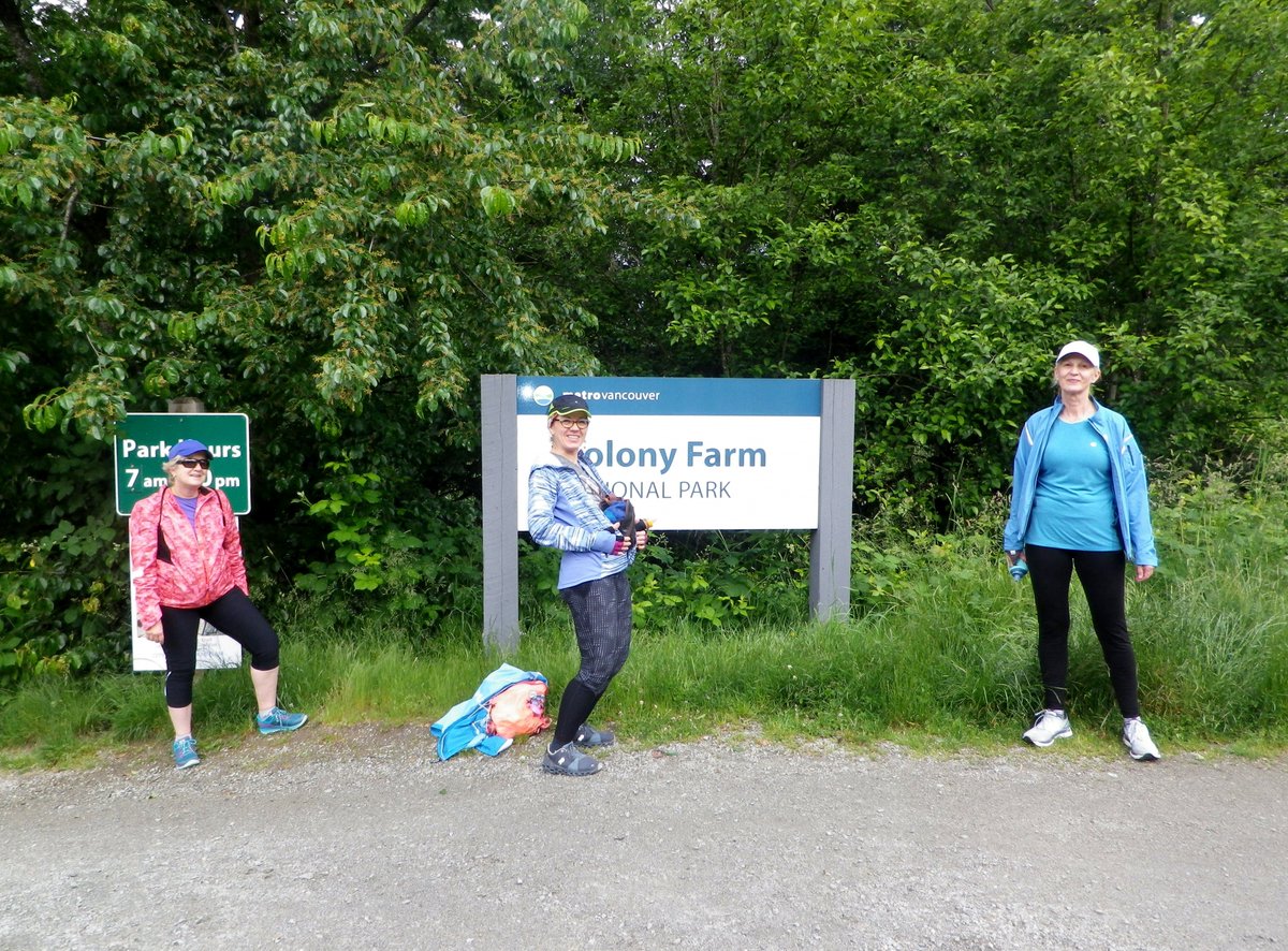 debrakato's tweet photo. Super fun rainy, sunny, hot, chilly Colony Farm physically distanced 11.5K run with runner friends @Margaretb_yvr @ellepee33 #LucieHuber! https://t.co/pTSqPlQtoc #colonyfarm #portcoquitlam #nationalfitnessday #physicallydistantrun #thesweatlife #westvanrun #teamcanadasweats https://t.co/yowpkP13r2