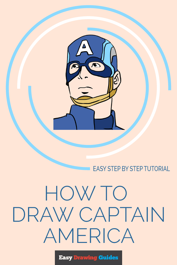 How to Draw Captain America - Really Easy Drawing Tutorial | Avengers  drawings, Captain america drawing, Captain america art