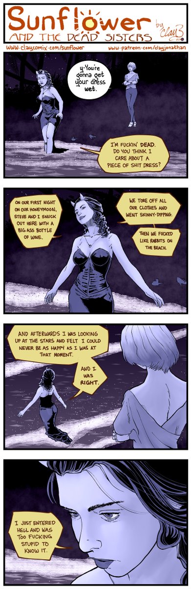 ClayComix's tweet photo. Sunflower and the Dead Sisters: The Thread #41 #sunflower #claycomix https://t.co/gfHa4DdvUp