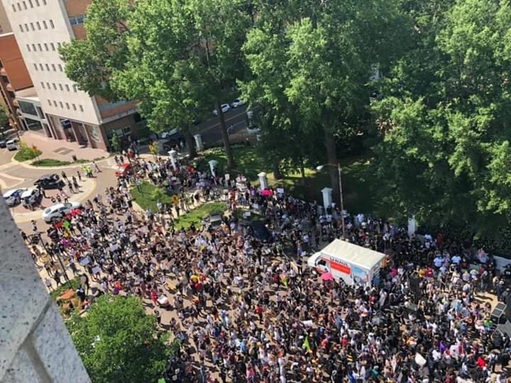 MelissaAGarriga's tweet photo. Jackson, Mississippi #BlackLivesMatter protest/march organized by #BLMSip 
🖤❤️

📸’s by Ramel Cotton https://t.co/Q5onXwxpB3