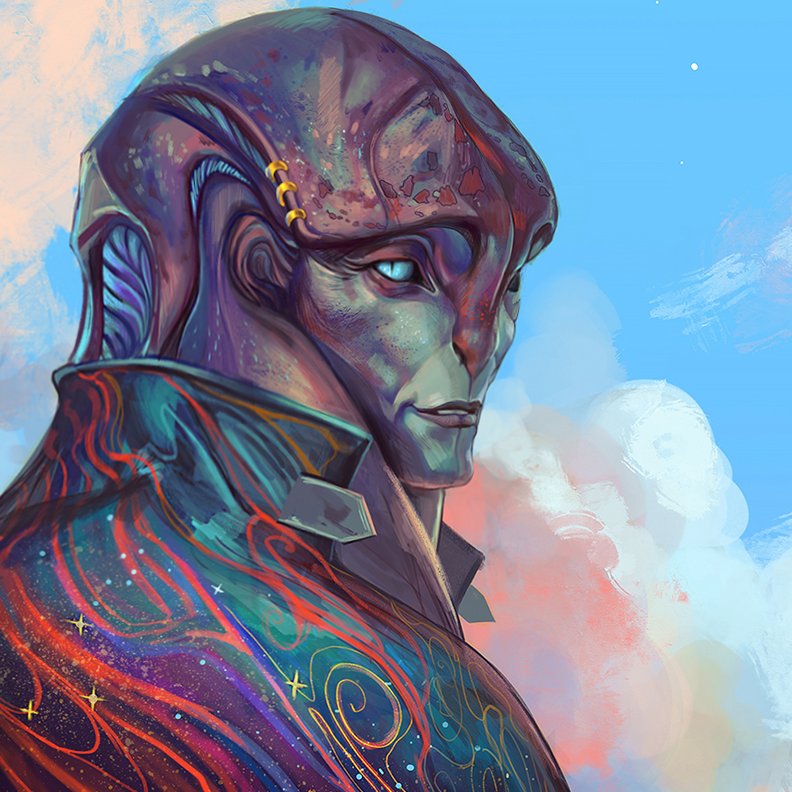 Wanted to draw Jaal because he makes me smile.
Happy #PRIDE2020 y'all! 🏳️‍🌈