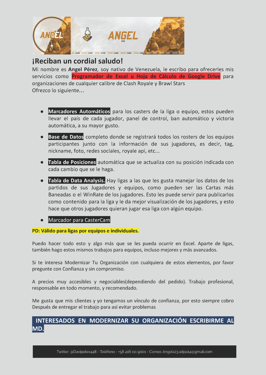 Estoy a la orden para servicios de trabajos individuales, combos y contratos😉

Cualquier duda les respondo al MD📩

RT🔃 y FAV❤️ se les agradece🥰
