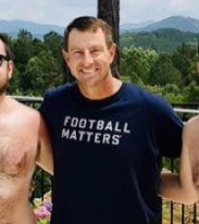 dhookstead's tweet photo. People are trying to ruin Clemson coach Dabo Swinney because he wore a “Football Matters” shirt.

Here’s a quick reality check. Football does matter. It’s about unity, teamwork and the sport has helped lift countless people out of poverty.

Now more than ever, we need football. https://t.co/dxMGx5tEn5