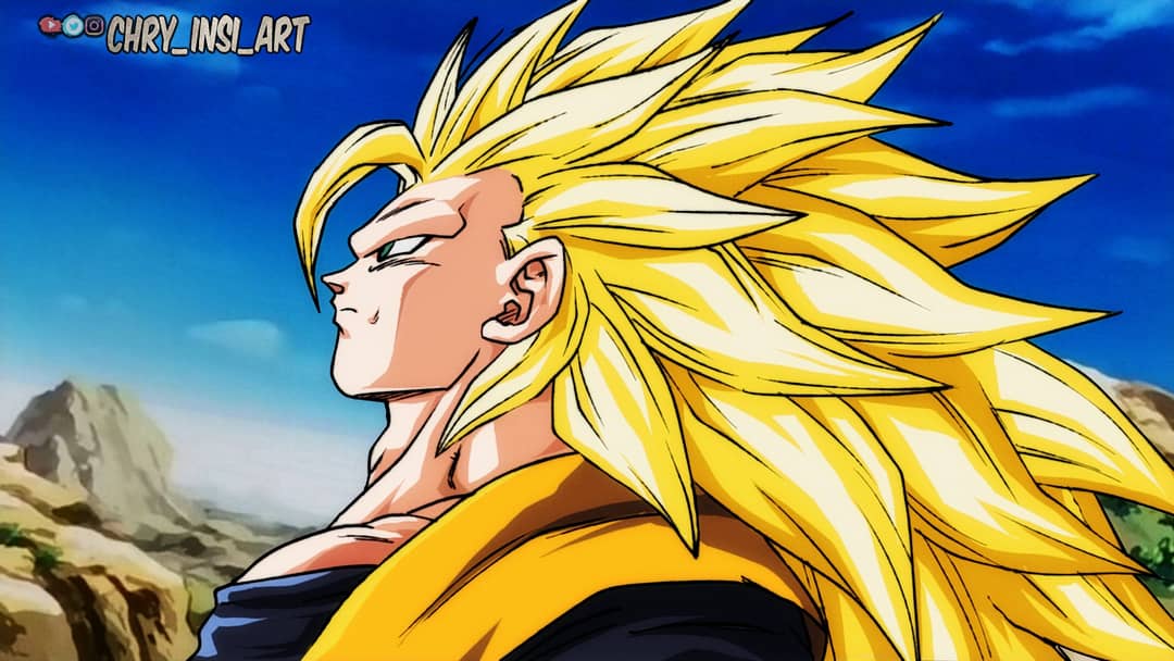 chry_insi_art on X: Goku Ssj3 in DBZ settings #animeart #drawing