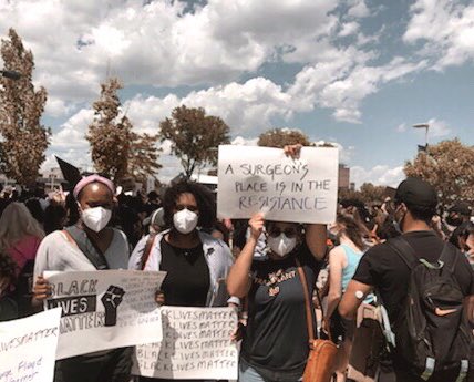 Your place is in the resistance #MedTwitter 

Fight for Black Lives everyday, elevate Black voices, donate HARD CASH not just good intentions, change the way you are selecting, promoting, and caring for people. Step away from comfort. Give away your power so others can live