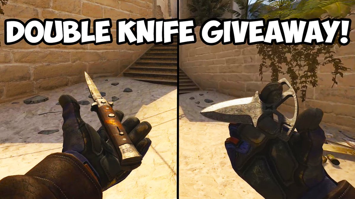SynTVcs's tweet image. 🎁 ★ Stiletto Knife + Shadow Daggers! Double Knife Giveaway! 🎁
☑️Follow &amp;amp; Retweet
☑️Tag 2 Friends
☑️Entry Here: gleam.io/Zctd7/double-k…
Closes in 30 Days, good luck!
#CSGO #Giveaway #CSGOGiveaway #csgoskins