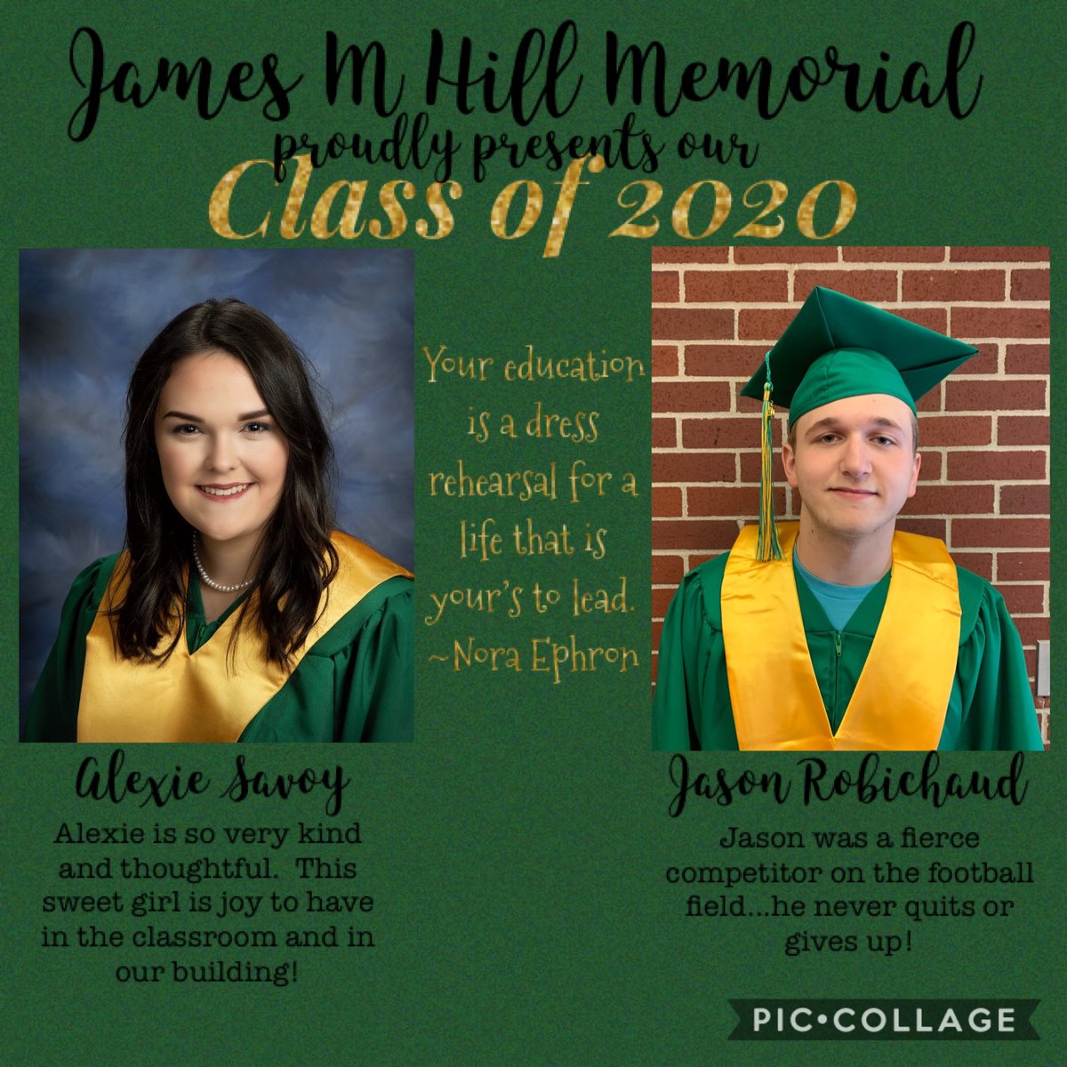 JMH Class of 2020! 💚💛