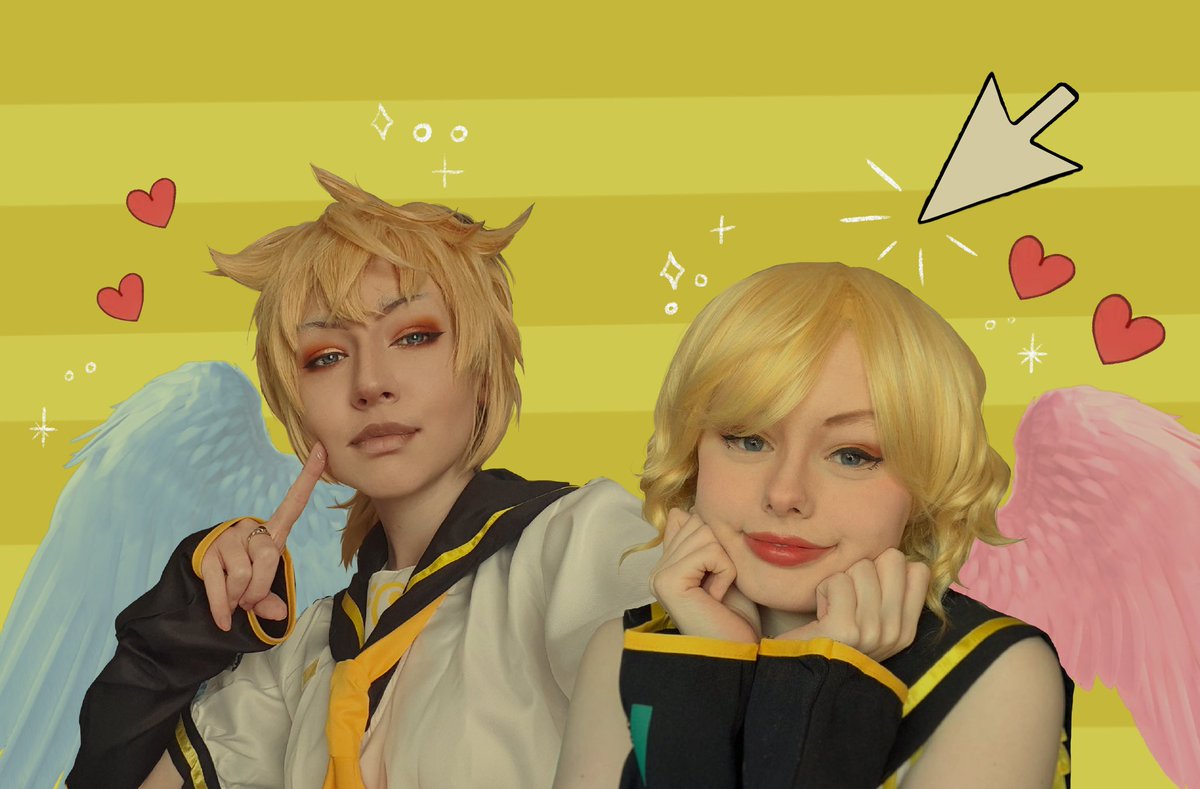 Fayalluree's tweet image. 'We're Twins, we're twins, yes sir!' 
#rinkagamine #lenkagamine #rinandlen #vocaloid #vocaloidcosplay #rinandlencosplay #rincosplay #lencosplay