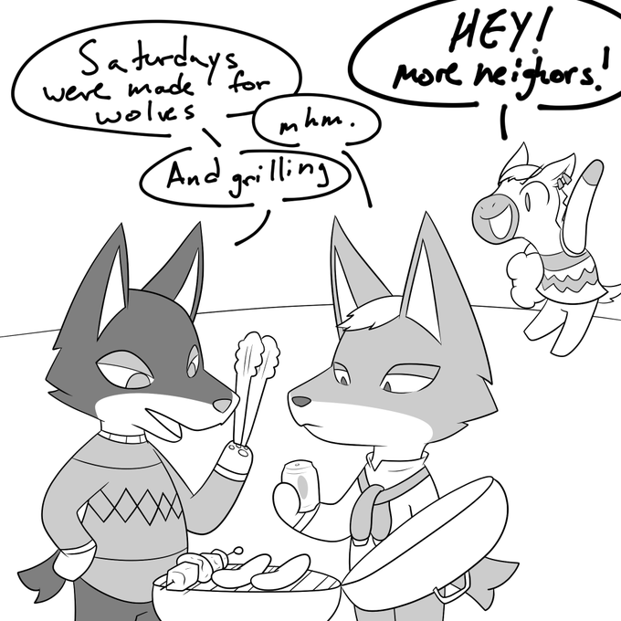 Reneigh meets Fang and Chief 