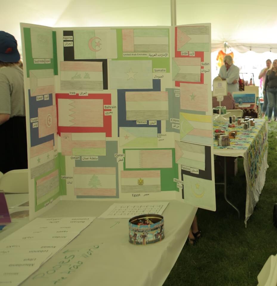 ArabFestFW's tweet photo. The Children's Area is a great opportunity for kids to learn the flags of the 22 Arab countries as well as the characters of the Arabic alphabet. #ArabFestFW 
*Photos from #ArabFestFW2019 https://t.co/TObMCb25Qt