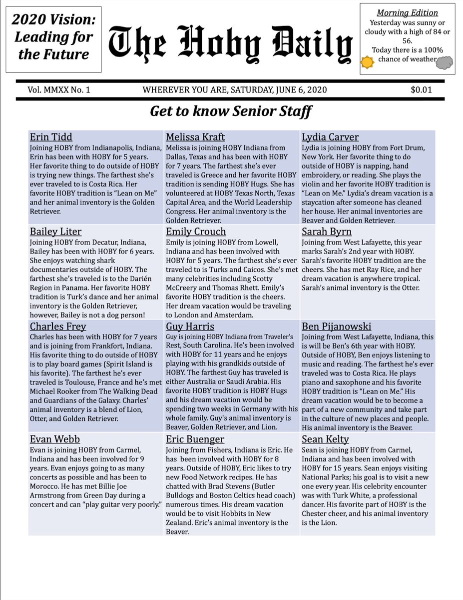 HOBY Indiana tweet media