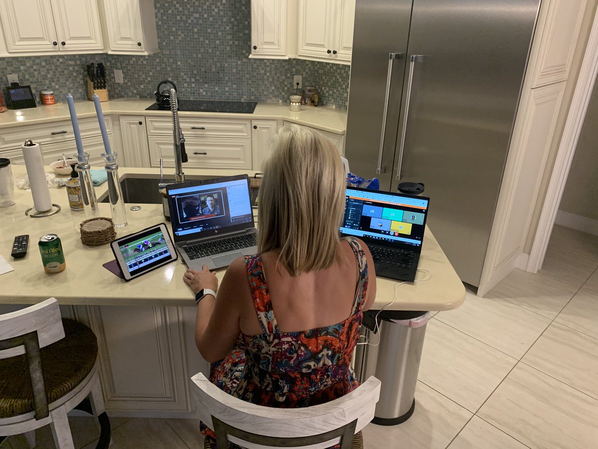 brookefaw's tweet photo. Set up a mini production studio at my parents house to celebrate the first IndyCar race with our friends at @RLLracing in a virtual hospitality event #GoRLL https://t.co/coto5bYkn1