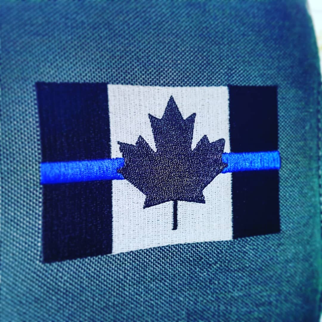 These flags are proudly embroidered on the seat covers in our demo truck. It's as much of a daily reminder to us why we do what we do as it is a statement of support &amp; appreciation for our first responder customers. <a href="/TigerToughGroup/">TigerTough</a>