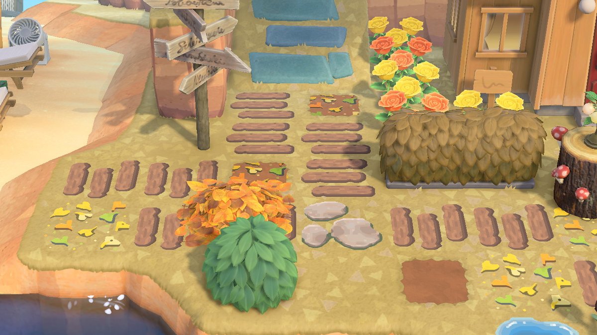 okpng's tweet image. updated plank path that i use around the island! #ACNHdesign design #ACDesign #AnimalCrossing #ACNH