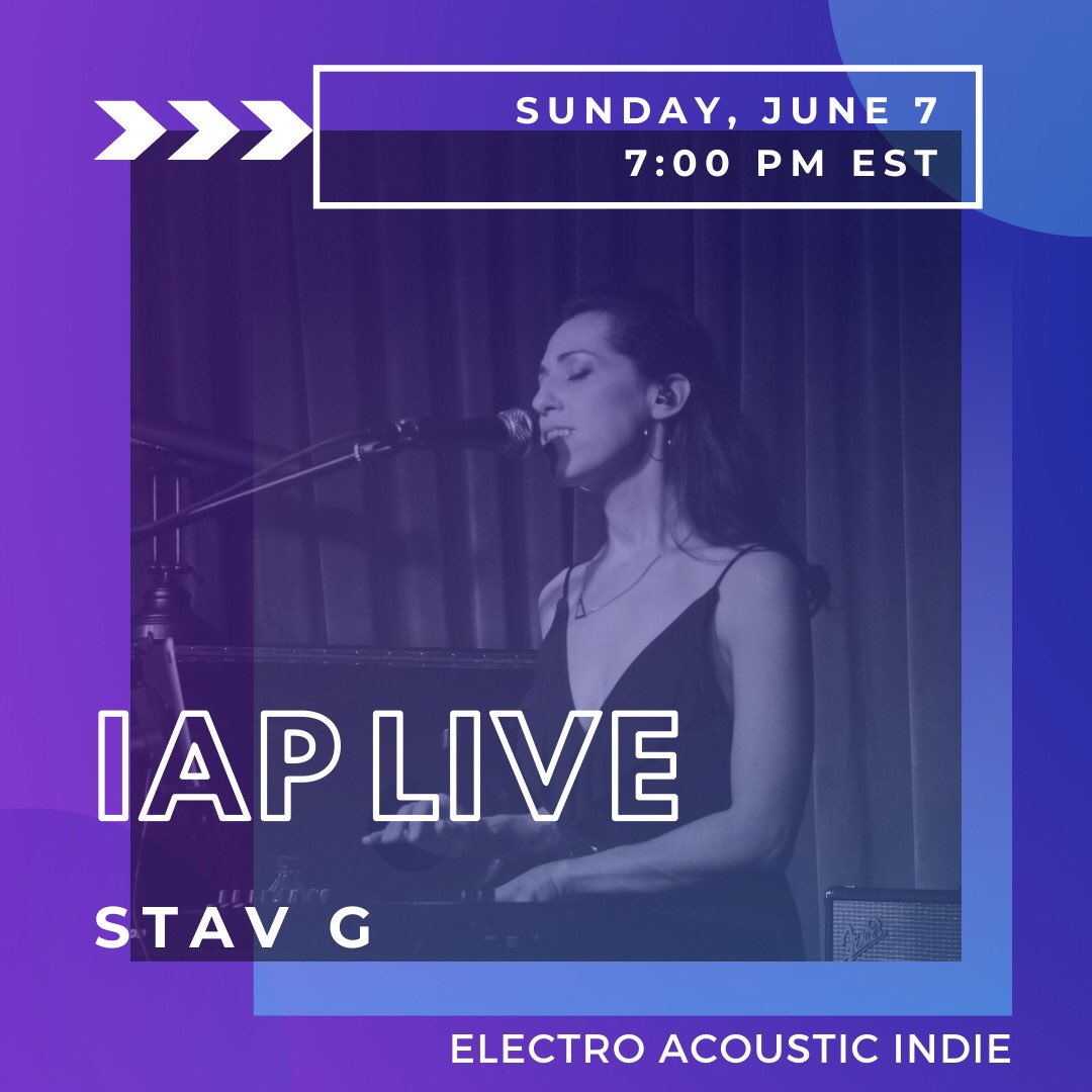 We look forward to <a href="/stavgmusic/">Stav G</a>’s live concert tomorrow at 7PM ET on IAP’s FB page. It’ll be a special time to bring our audience together.