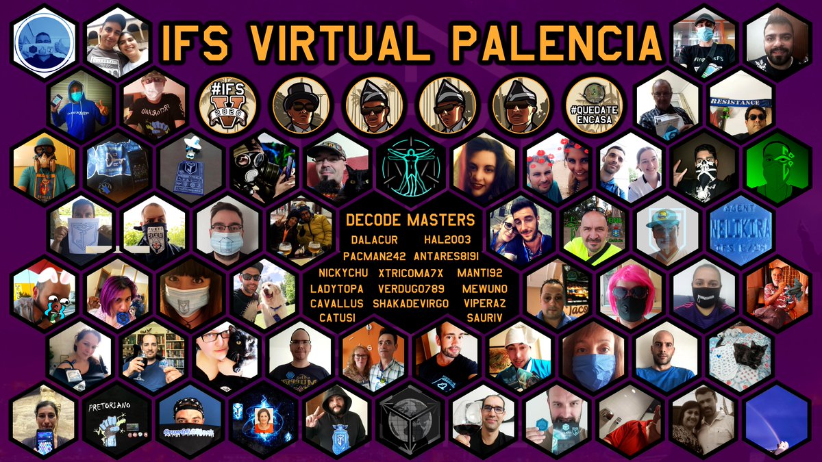 Foto grupal del IFS Virtual de Palencia del mes de Junio. #IngressFS #Ingress #IngressFirstSaturday #IngressFSatHome