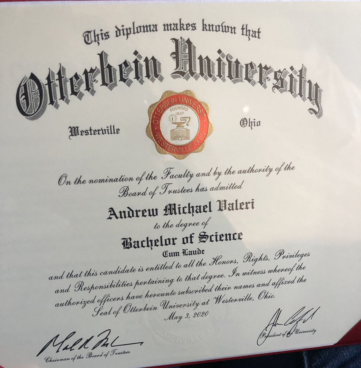 Mrs_VeeeMHS's tweet image. So proud of my Andrew. #CoronaCommencement #CollegeGrad #2Down #2ToGo