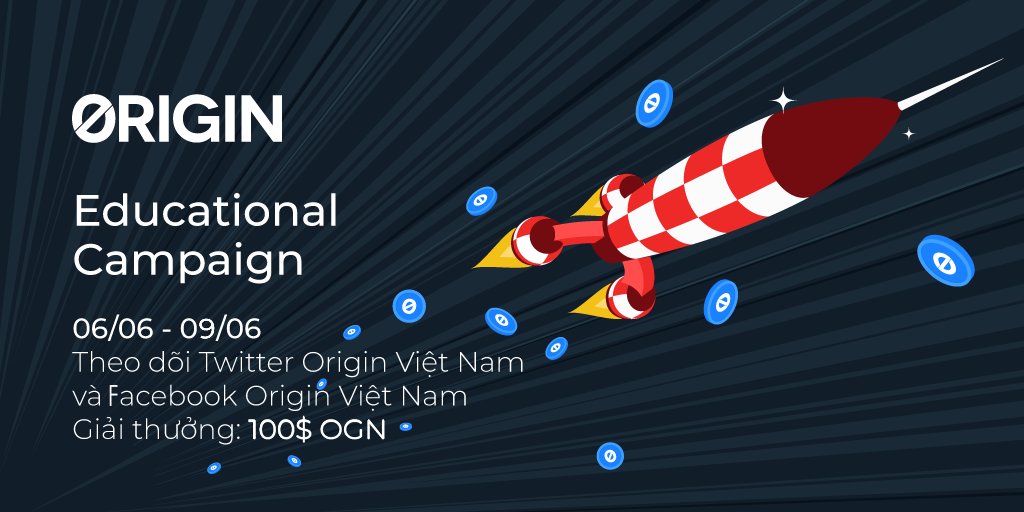 Origin_Vietnam's tweet photo. 07/06: Vì sao bạn lại chọn/chưa chọn đầu tư vào Origin Protocol? 
Retweet, comment câu trả lời kèm tag $OGN @originprotocol 
3 câu trả lời hay nhất sẽ nhận được $5 $OGN.

Đừng bỏ lỡ AMA sẽ diễn ra vào 20:00 thứ 2 nhé!
Chi tiết: https://t.co/wsOLTZn0ni https://t.co/DQ94GrHBqV