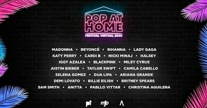 planet_anitta's tweet photo. festival virtual,Pop Hat Home , que contará com lives de vários  artistas artistas incluindo  Ariana Grande, Beyoncé, Rihanna, e claro @Anitta , o festival acontece  amanhã (07)  de junho às 18h!  . A transmissão  acontece pelo  aplicativo do POPTime Play para android https://t.co/f0PVeOBPFc
