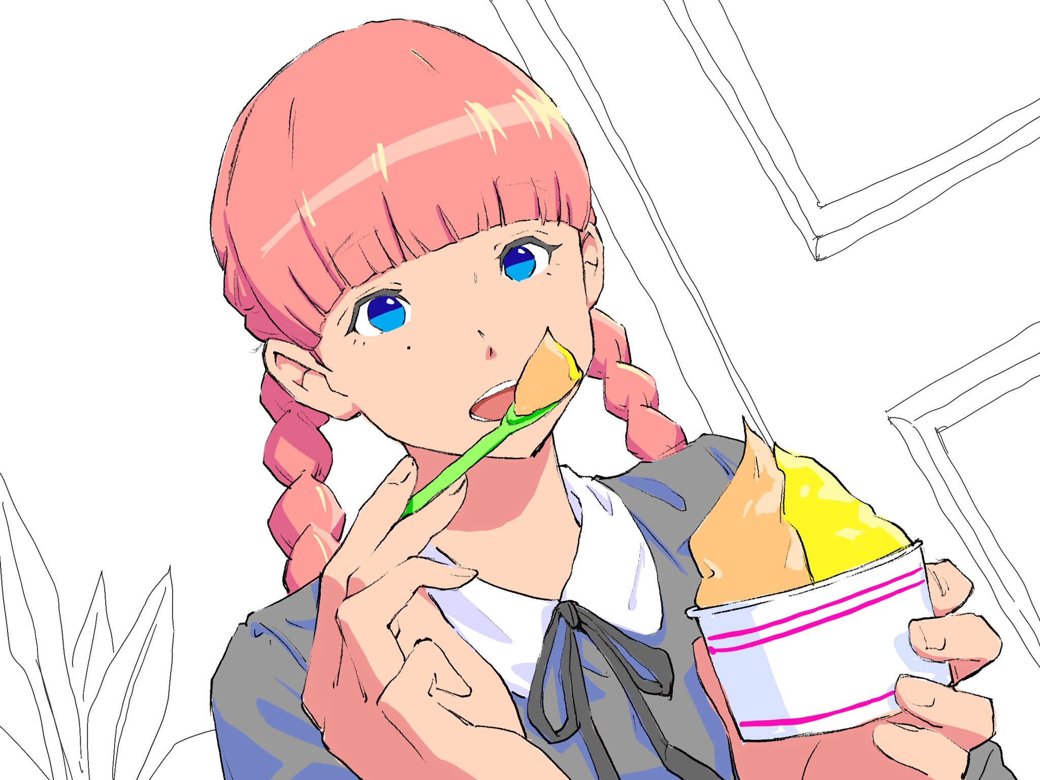 あつし ふぁてぃむ 前髪ぱっつんにしてみた イラスト 絵師さんとつながりたい 絵師さんと繋がりたい 絵描きさんと仲良くなりたい イラスト好きな人と繋がりたい 誰か優しい人が拡散してくれてフォロワーさんが増えるらしい 初夏の