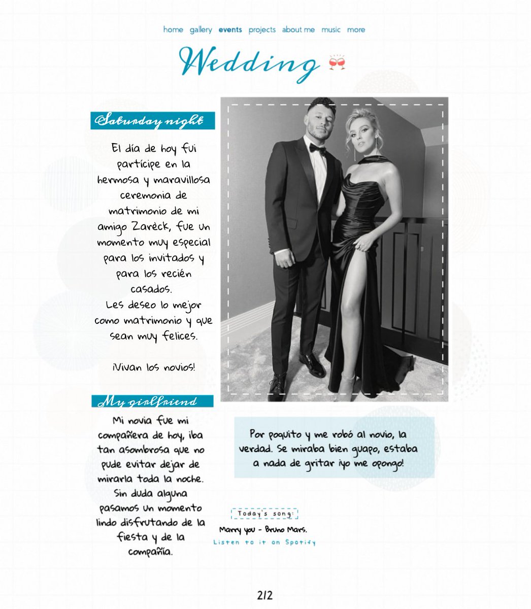 ❝WEDDING Z&amp;S❞

Sin duda alguna fue un día maravilloso en dónde todos disfrutamos y celebramos al amor. Les deseo lo mejor de todo corazón. 

┋#OurSecretWedding
