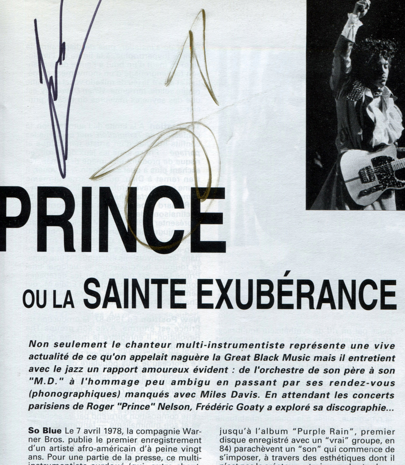 Fred Goaty Joyeux Anniversaire Nos Vœux Les Plus Sinceres Prince 7 Juin 1958 Jazz Magazine 1992 Article Decidace Un An Plus Tard Par L Artiste A La Fnac Ternes Paris T Co 9sg3qfzssj Fred Goaty Joyeux Anniversaire Nos Vœux Les Plus Sinceres Prince 7 Juin 1958 Jazz Magazine 1992 Article Decidace Un An Plus Tard Par L Artiste A La Fnac Ternes Paris T Co 9sg3qfzssj