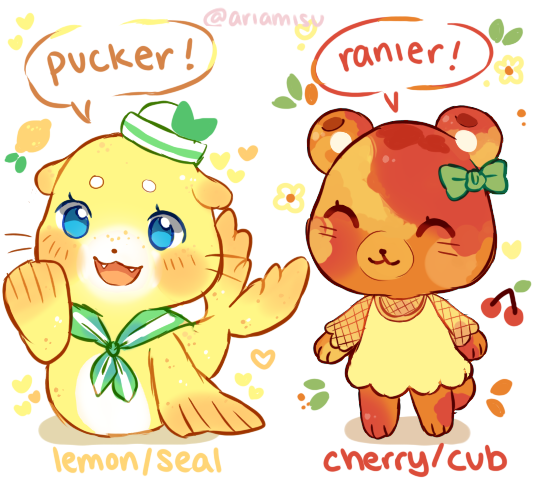 if u started off a fruity-themed villager based off your island fruit... which would u want the most? #animalcrossing 🍓🍌🍐🍑🍋🍒