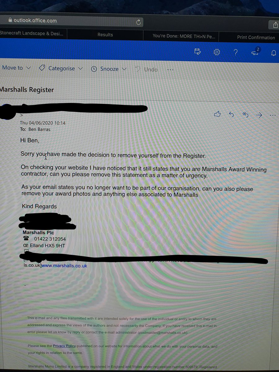 So after 6 years of loyal service I decided 2 leave the @MarshallsReg.I emailed head office 2 thank them 4 their support &amp; outlined my reason why.The reply I got was shocking.Just proves my point that Marshall's really dont care about the installer and you really r just a number