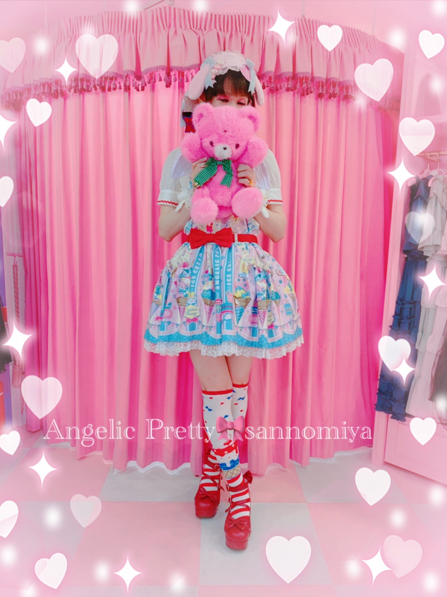 AngelicPretty☆Ice Cream Parlarサロペ&バレッタ