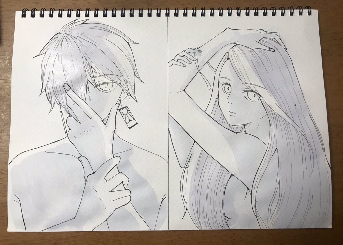 こっそり工程。
#鬼滅の刃イラスト
#竈門炭治郎
#竈門禰豆子
#竈門兄妹 