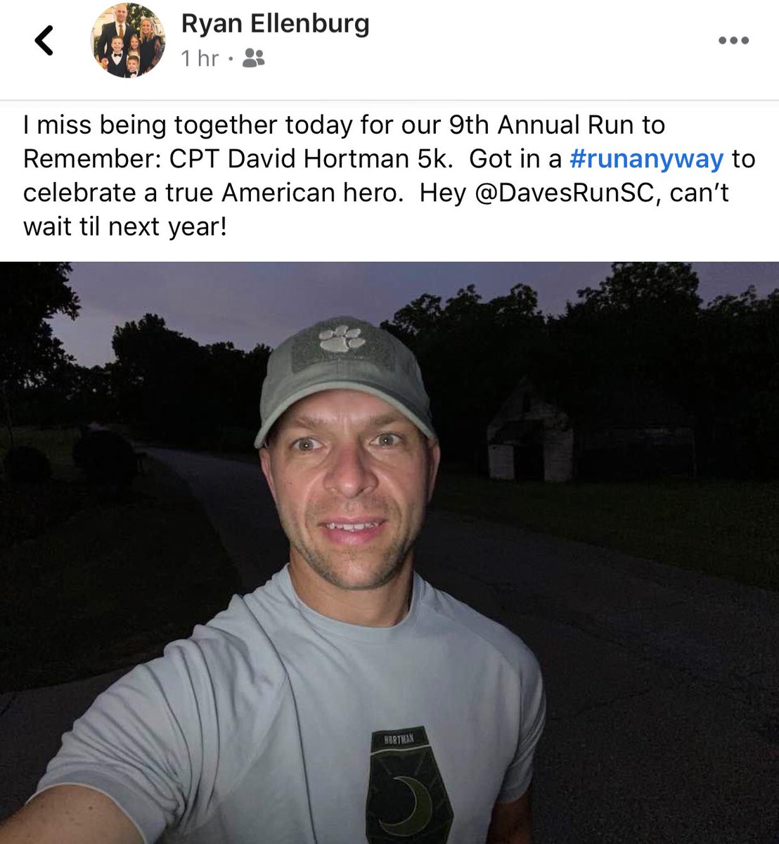 DavesRunSC's tweet photo. Thankful for you @RyanEllenburg and all the effort you put into this event every year! @davesrunsc #runanyway #4JDH #WeAreBoysState @SCBoysState https://t.co/UhnHjF5Ezu
