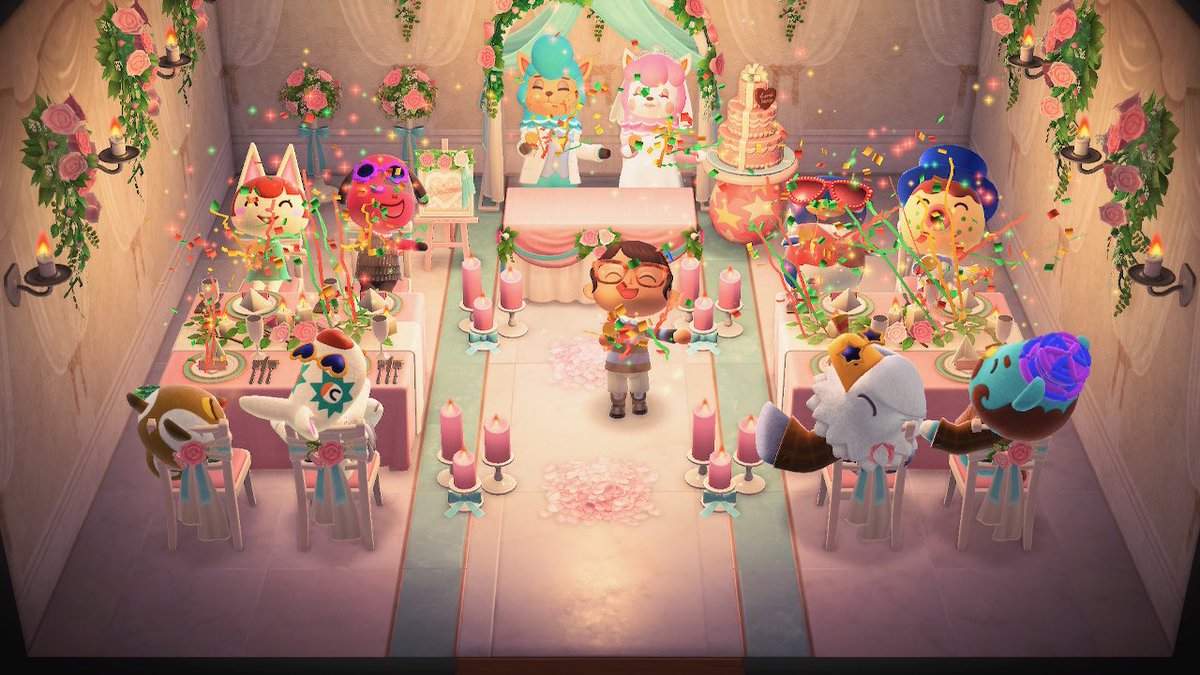 The_Catsnake's tweet image. The Wedding Party Photo Shoot was LITERALLY TOO CUTE 😭🤵🏼👰🏻💕 #AnimalCrossing #ACNH #NintendoSwitch #WeddingSeason