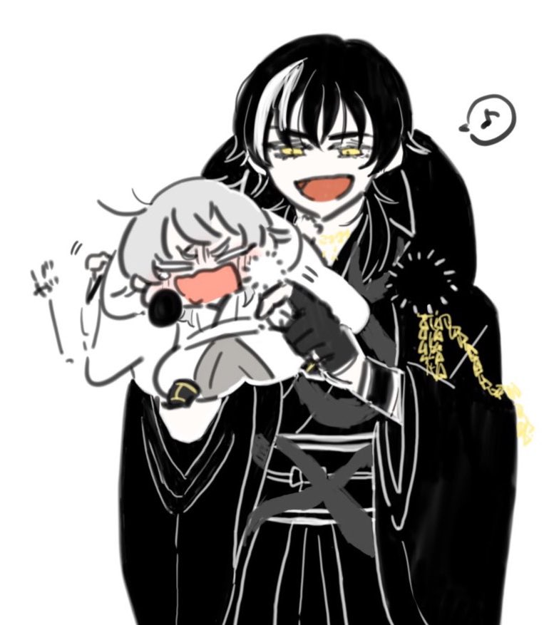 遠野 على تويتر 黒鶴 刀ステ と鶴丸写しちゃん