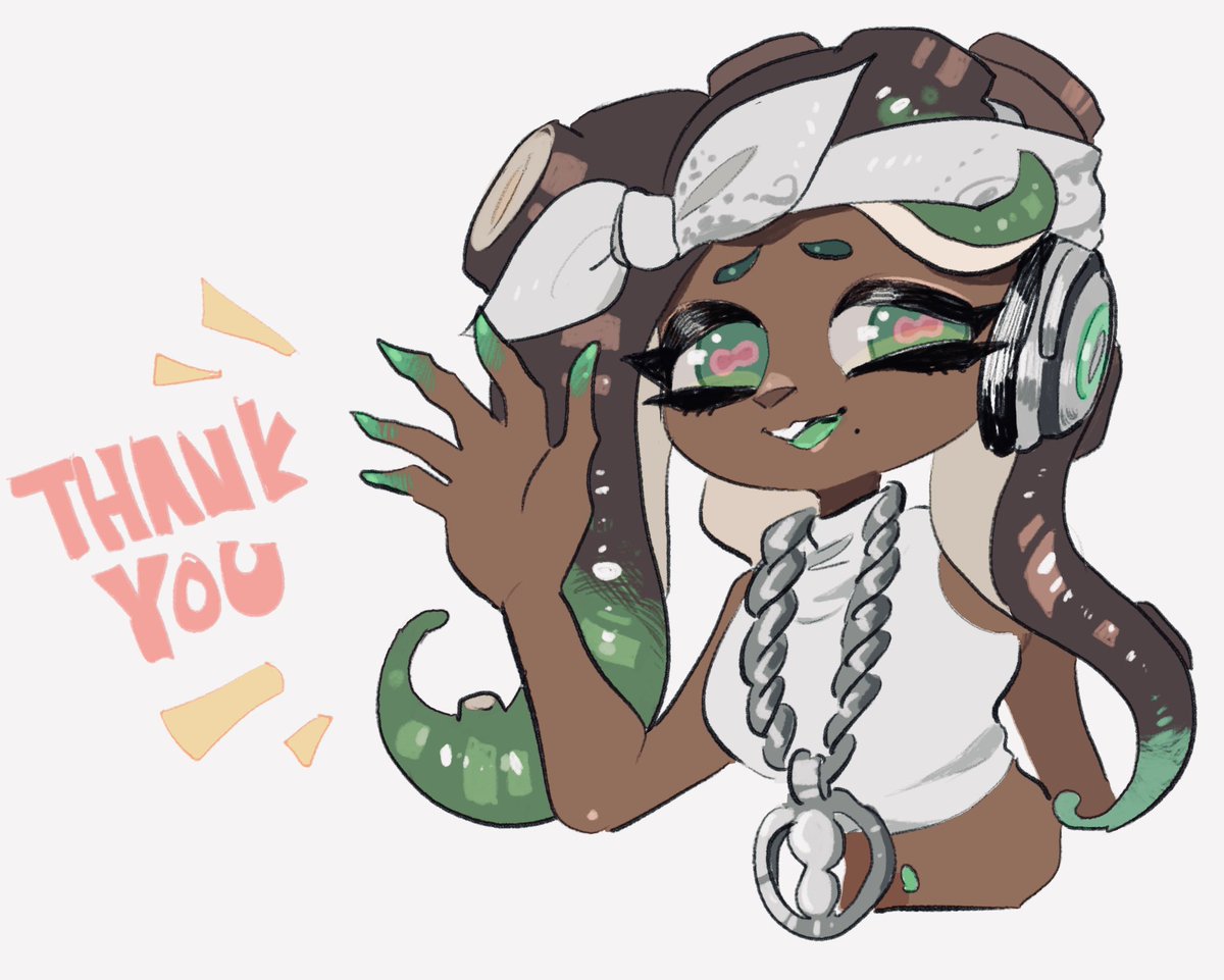 イイダ(スプラトゥーン) 「Thank you for following !最近フォロしてくれた方有り難う」|セノ🦅誤字脱字するのイラスト