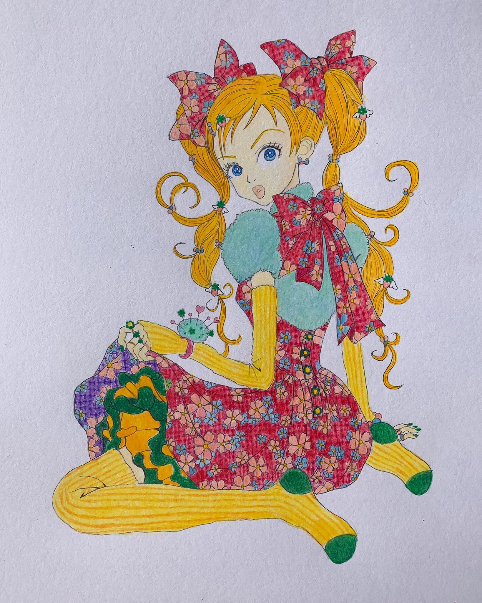 Ico Na Tviteru ご近所物語 描いてみた 矢沢あい ご近所物語 模写 アナログイラスト 色鉛筆 7時間 T Co Qlmp7yjt6k Tviter