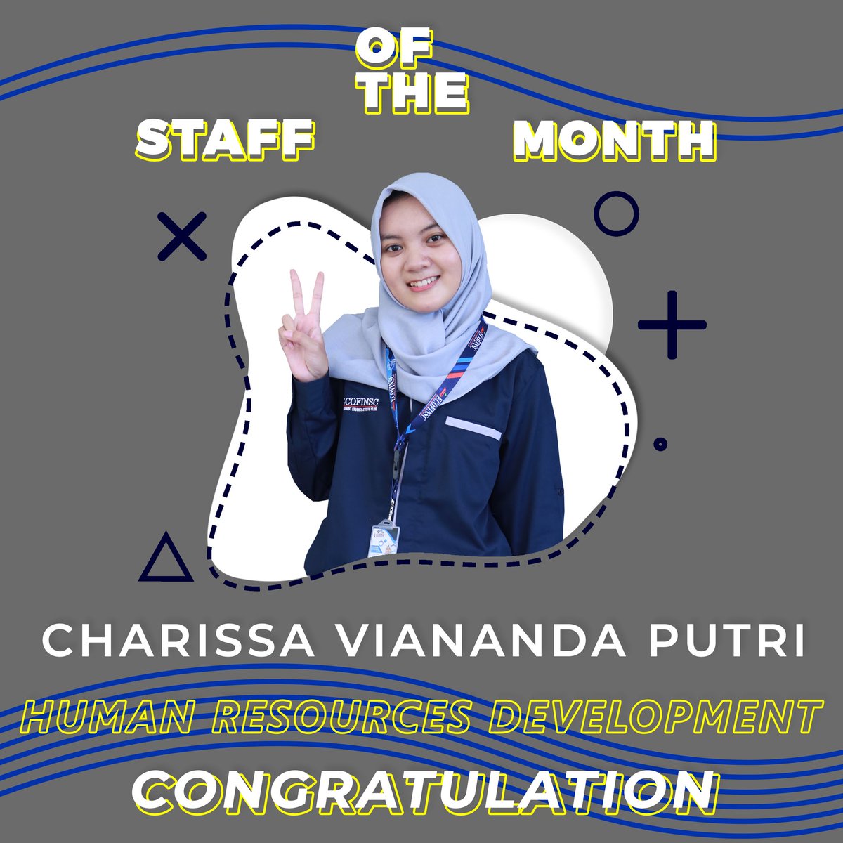 ECOFINSC's tweet photo. [STAFF OF THE MONTH - MAY]⁣
⁣
ECOFINSC FEB UNDIP congratulates to :⁣
⁣
1. Andra Domaro Saragih⁣
(Accounting 2019)⁣
2. Charissa Viananda Putri⁣
(Accounting 2019)⁣
⁣
Congratulations on your achievements this month. Thanks for your hard work.

#ECOFINSC⁣
#ExpertInFinance https://t.co/2450ik43TK
