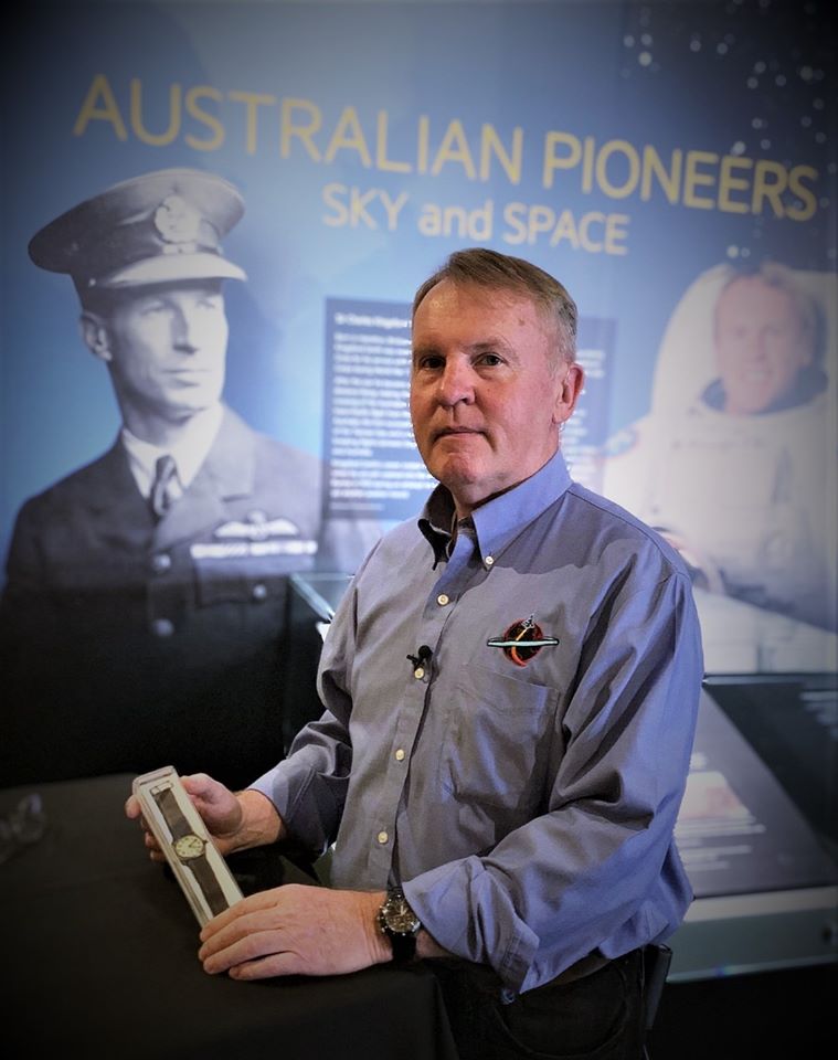 qldmuseum's tweet photo. Our #BestBling is this wrist watch which once belonged to Queensland aviator Sir Charles Kingsford Smith. In 2001 Australian astronaut Andy Thomas AO carried it on the space shuttle Discovery. It’s possibly been closer to the stars than any other #CURATORBATTLE object! #qldmuseum https://t.co/rMsNEZJtw3