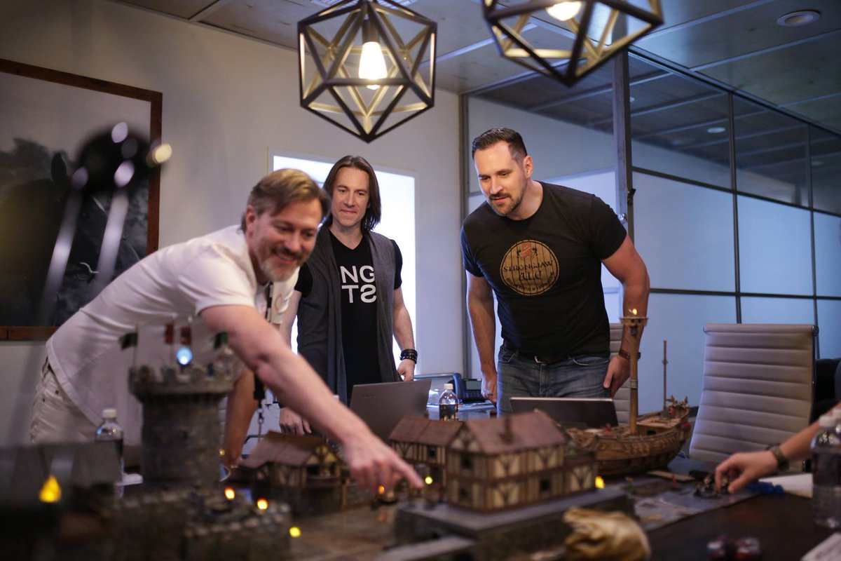 Hyperionpdx's tweet photo. 2 years ago I got to watch @JeremyECrawford DM a game for @WillingBlam @matthewmercer @kyle_newman and other VIPs at #somednd. It was one of the coolest #dnd experiences I’ve ever had. Thanks to @AxeNshield and @mephit_man for the assist with the set up.
📸 by @tyliner https://t.co/Bb7DWAji5u