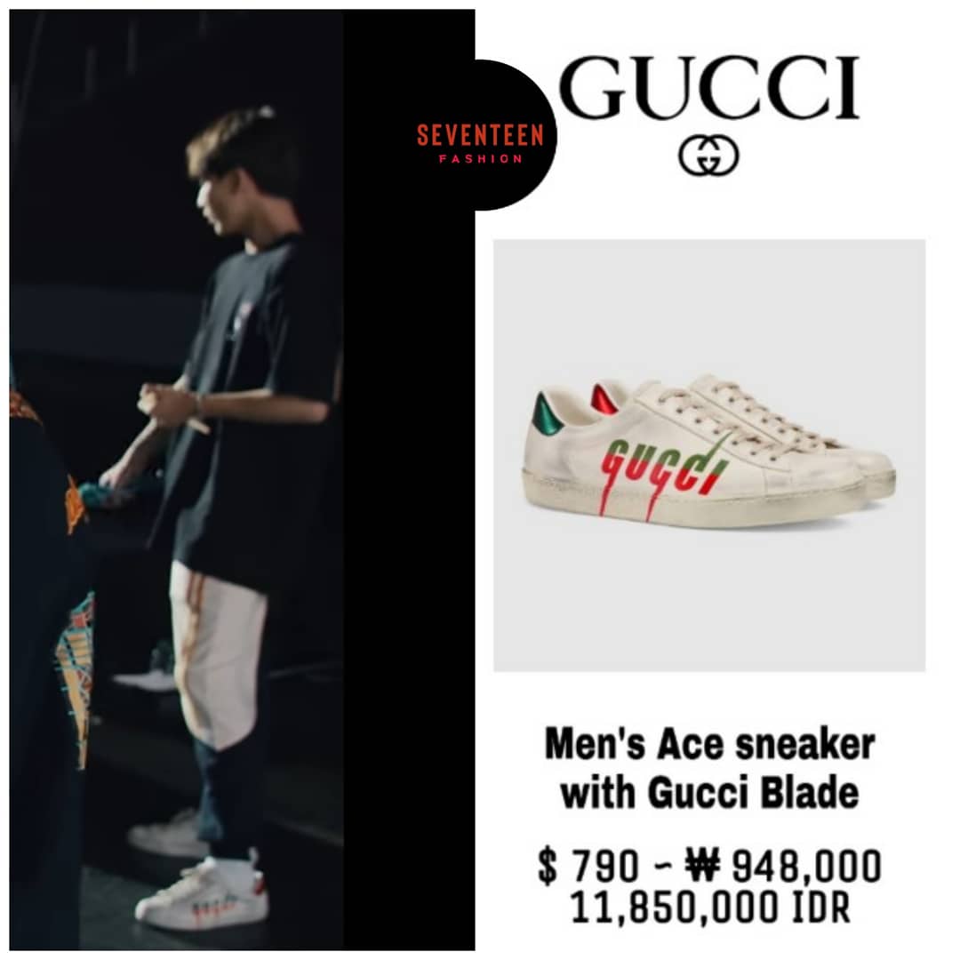 men's ace sneaker with gucci blade