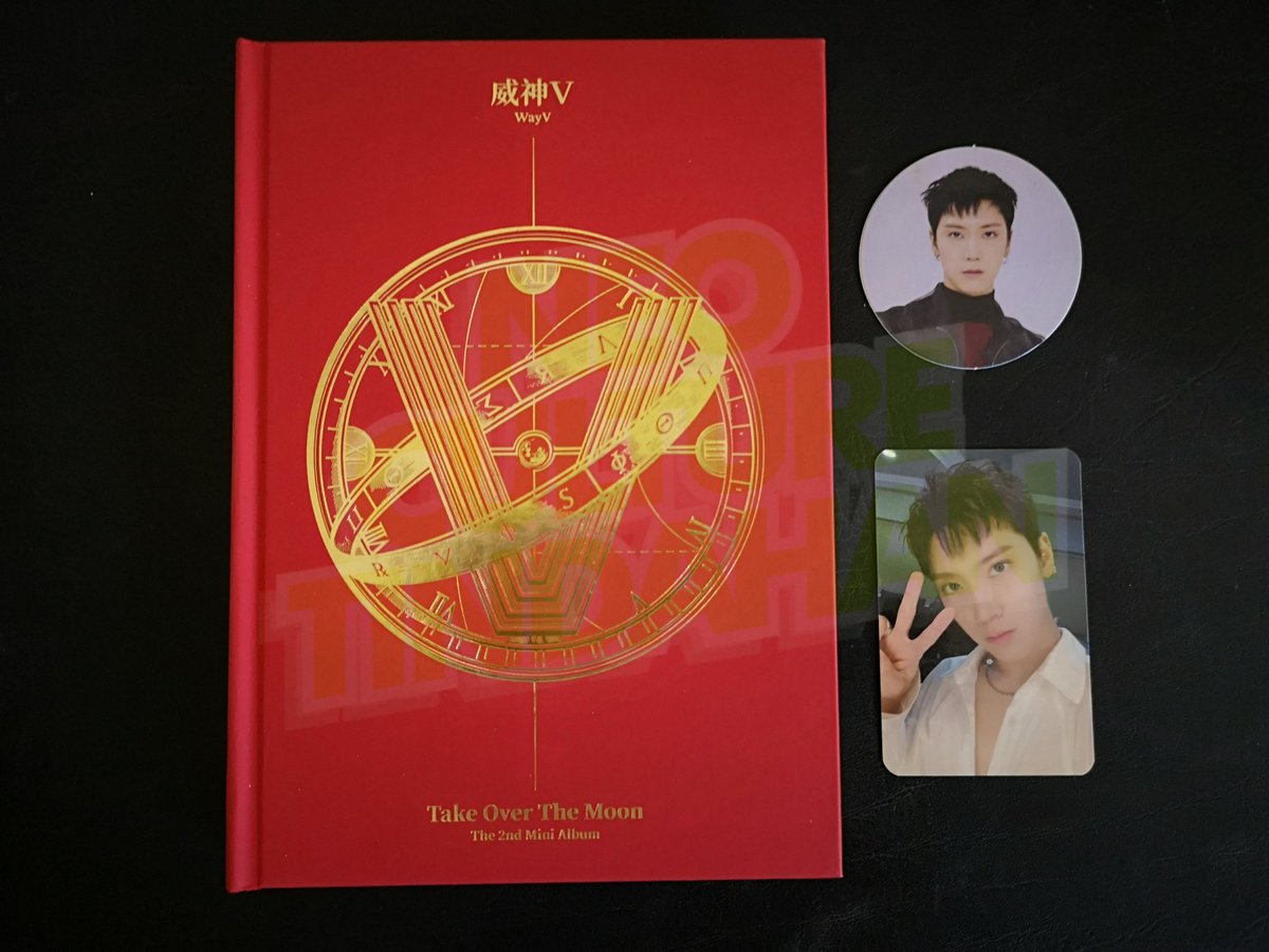 WayV 'Take Over the Moon' 2nd Mini Album ₱900complete Ten setdent in photocard (near Ten's hair, see photo)