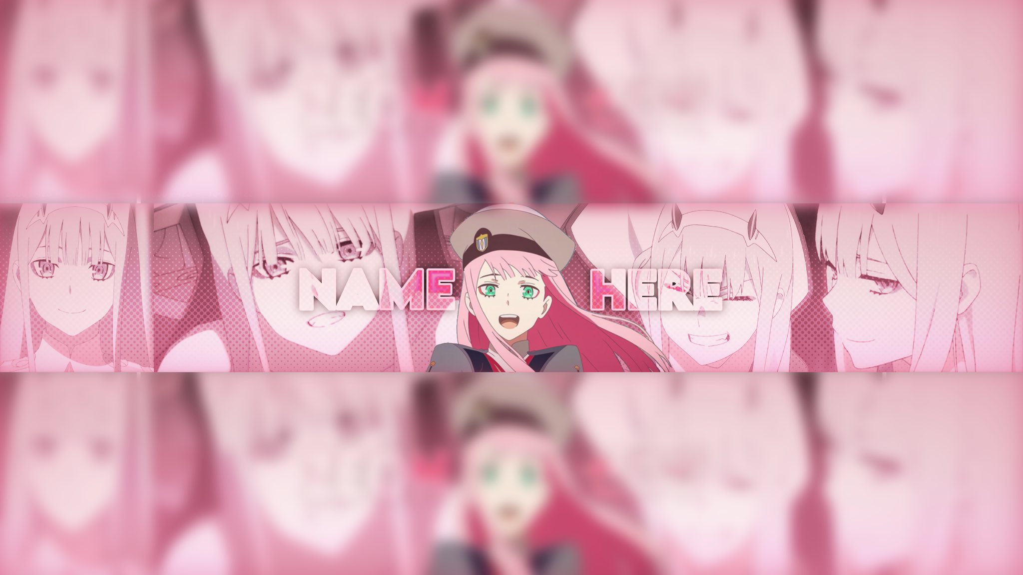 Nightcoreharmonizer Zerotwo Anime Youtube Banner Made By Ncharmonizer Darlinginthefranxx Zerotwo Anime Youtubebanner