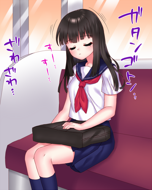 宇佐見りの Fantia再開 電車内で寝ながらおならする女の子 途中で起きます おなら Fart