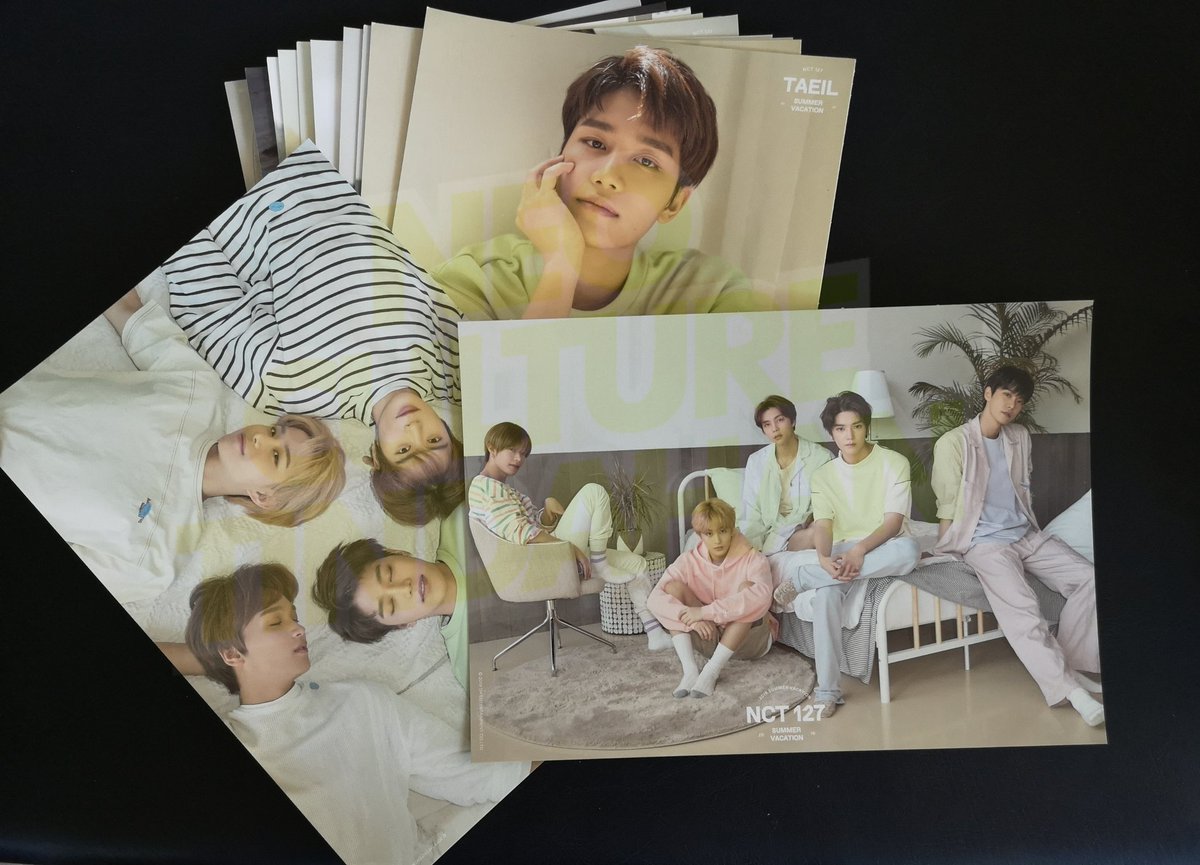 NCT 127 Summer Vacation Kit A4 Poster Set ₱250 setmin. 10 random posterswhat you see is what you get