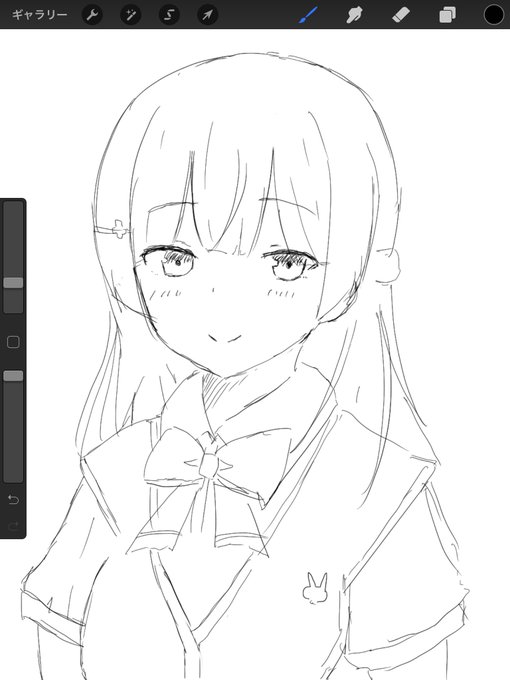 放送見ながら描いた委員長 #みとあーと 