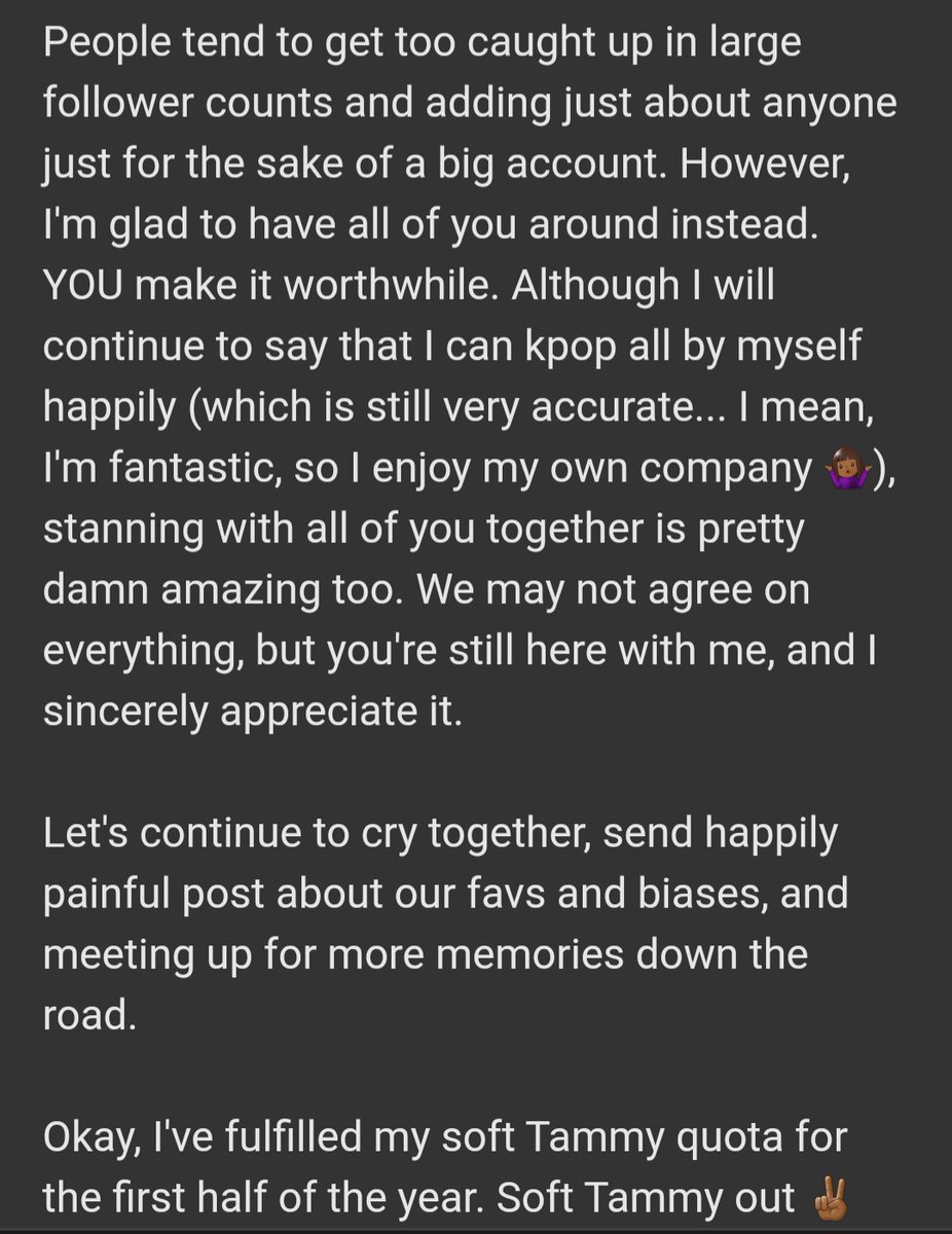 HallyuHomegirl's tweet photo. I am having a soft moment. If you try to exploit this, I will deny the existence of this tweet 😒

For my true friends on this bird app: https://t.co/PAyiTSV799