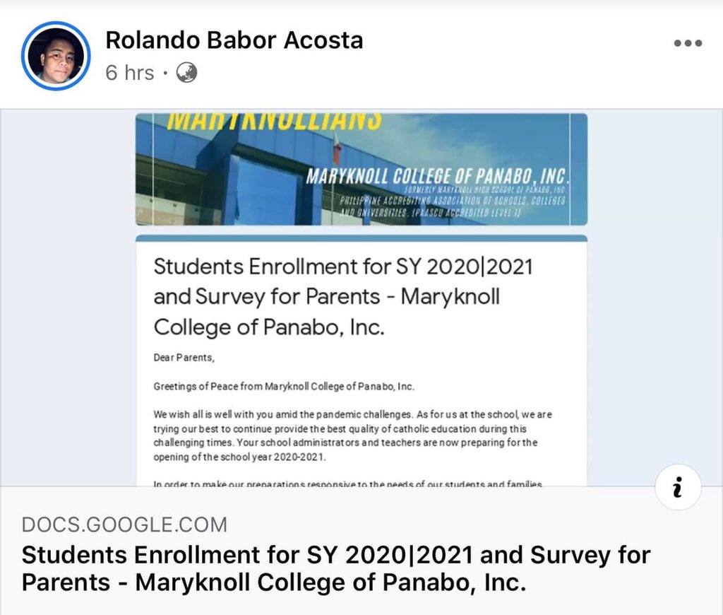 seergee2020's tweet image. Watch my online tutorial #Vlog1 - How to Use Google Form? in my YouTube Channel which can be accesed later at night here: 

m.youtube.com/watch?feature=…

Credits to my FB friends who shared their used forms in their timeline.
#SeerGee #VlogThing #PositivityMatters #LiveStrong