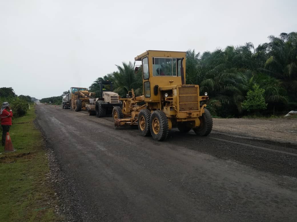 Kerja-kerja CIPR di jalan Persekutuan FT - 1425 Felda nitar - Pangkalan Batu Mersing